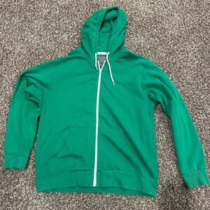 Old Navy Kelly Green Lightweight zip up Hoodie